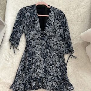 Reformation blue Serpent Dress Size 2